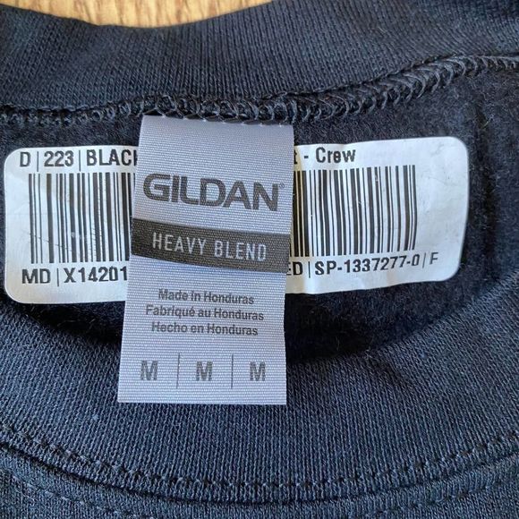 Asshole's Girlfriend Skeleton Crewneck Sweatshirt Black Medium - Picture 4 of 6